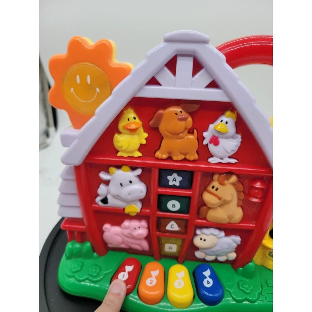 Navy Star Musical Talking Learning Farm Carry Along Toy with Animal Sounds
